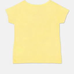 U.S. Polo Assn. Kids Girls Typography Printed Pure Cotton T-shirt image 2