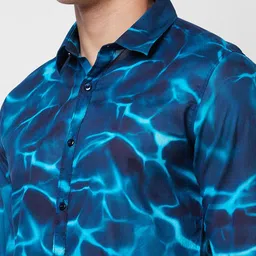 SPYKAR spread collar Long Sleeves Printed Casual Shirt image 2