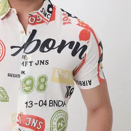 Mufti Graphic Printed Slim Fit Casual Shirt image 2