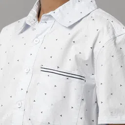 UNDER FOURTEEN ONLY Boys Opaque Printed Cotton Casual Shirt image 5