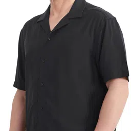 RARE RABBIT Men Comfort Cuban Collar Graphic Printed Cotton Casual Shirt image 2