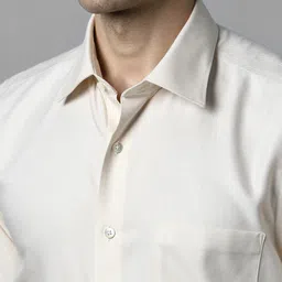 Louis Philippe Self Design Textured Pure Cotton Formal Shirt image 5