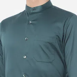 METAL Men Plus Size Cotton Solid Slim Fit Formal Shirt image 2