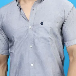 INDIAN THREADS Button Down Collar India Slim Opaque Cotton Casual Shirt image 2