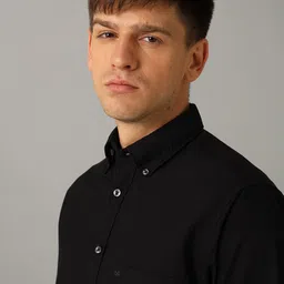 Aldeno Comfort Button Down Collar Opaque Pure Cotton Casual Shirt image 2