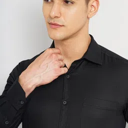 the indian garage co. x luxe Luxe by TIGC Slim Fit Spread Collar Formal Shirt image 4