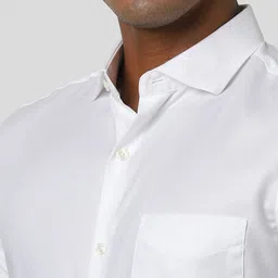 Peter England Elite Cotton Slim Fit Opaque Formal Shirt image 2