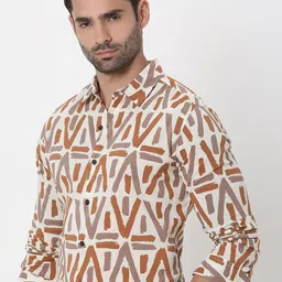 Mufti Geometric Printed Casual Shirt image 3