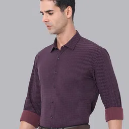 Van Heusen Slim Fit Micro Checked Formal Shirt image 4