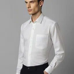 Luxure by Louis Philippe Spread Collar Pure Cotton Formal Shirt image 4