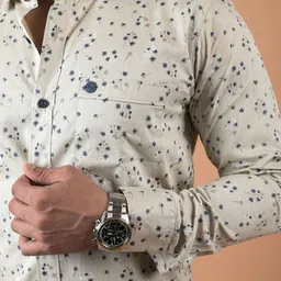 INDIAN THREADS Men Relaxed Opaque Casual Shirt image 4