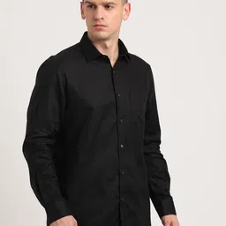 Turtle Solid Spread Collar Pure Cotton Formal Shirt image 2