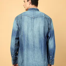 Wrangler Opaque Faded Cotton Casual Shirt image 5