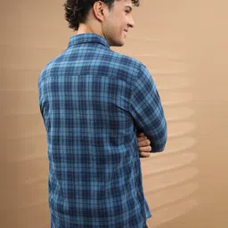 Crocodile classic Comfort Tartan Checks Cotton Checked Casual Shirt image 4