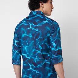 SPYKAR spread collar Long Sleeves Printed Casual Shirt image 3