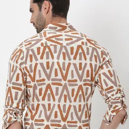 Mufti Geometric Printed Casual Shirt image 4