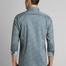 SIMON CARTER LONDON Men Slim Fit Abstract Printed Long Sleeves Cotton Casual Shirt image 4