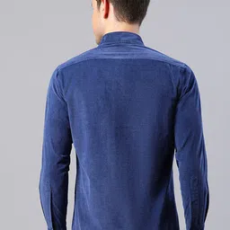 HOUSE OF S Men Straight Fit Colourblocked Corduroy Casual Shirt image 5