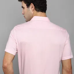 Louis Philippe Men Pink Solid Formal Shirt image 4
