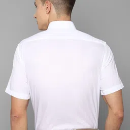 Louis Philippe Men White Solid Formal Shirt image 4
