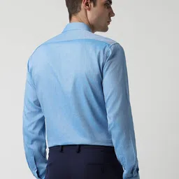 Van Heusen Textured Regular Fit Pure Cotton Formal Shirt image 3