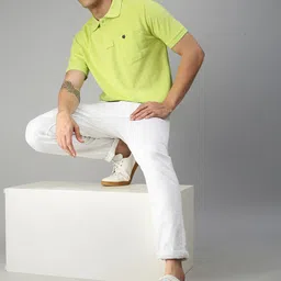 ONN Men Fluorescent Green Polo Collar T-shirt-picture-40