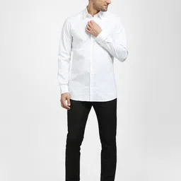 SELECTED Men Spread Collar Slim Fit Formal Cotton Shirt image 5