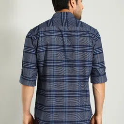 Indian Terrain Classic Slim Fit Checked Cotton Casual Shirt image 5