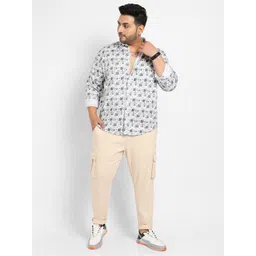 Instafab Plus Classic Opaque Printed Casual Shirt image 4