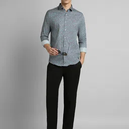 SIMON CARTER LONDON Men Slim Fit Abstract Printed Long Sleeves Cotton Casual Shirt image 5