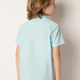 Jack & Jones Junior Boys Printed Spread Collar Regular Fit Casual Shirt image 5