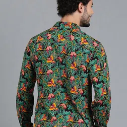 Kotty New Relaxed Fit Floral Printed Spread Collar Casual Shirt image 5