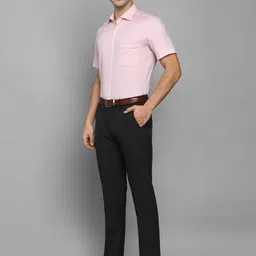 Louis Philippe Men Pink Solid Formal Shirt image 5
