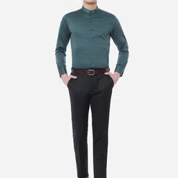 METAL Men Plus Size Cotton Solid Slim Fit Formal Shirt image 5