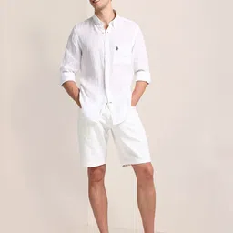 U.S. Polo Assn. Button Down Collar Long Sleeves Tailored Fit Casual Shirt image 5