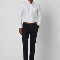 Peter England Elite Cotton Slim Fit Opaque Formal Shirt image 4