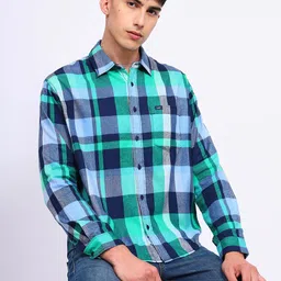 Lee Relaxed Checked Twill Cotton Casual Shirt-picture-27