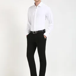 Tommy Hilfiger Men Spread Collar Solid Formal Shirt image 4