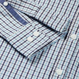 Thomas Scott Micro Checks Classic Slim Fit Cotton Casual Shirt image 5
