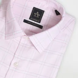 Arrow Spread Collar Long Sleeves Regular Fit Cotton Checked Autopress Formal Shirt image 4