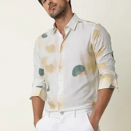RARE RABBIT Men Cedar Printed Slim Fit Shirt image 1