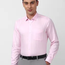 Peter England Spread Collar Pure Cotton Slim Fit Formal Shirt-picture-41