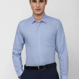 Peter England Men Checked Slim Fit Formal Shirt-picture-24