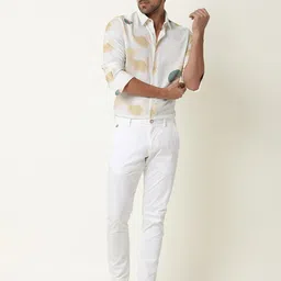 RARE RABBIT Men Cedar Printed Slim Fit Shirt image 4