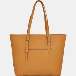 Forever Glam by Pantaloons Colourblocked PU Oversized Structured Shoulder Bag with Applique image 3