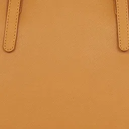 Forever Glam by Pantaloons Colourblocked PU Oversized Structured Shoulder Bag with Applique image 5