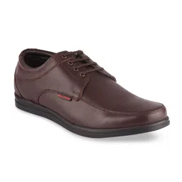 Red Chief Men Brown Solid Leather Formal Shoes image 1