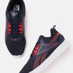 Reebok Men Navy Blue & Red Hatton Woven Design Running Shoes-picture-40