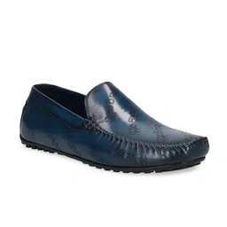 Bugatti Tresmo Men Blue Leather Driving Shoes-picture-22