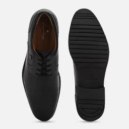 Louis Philippe Men Perforated Leather Formal Derbys image 5